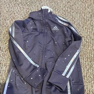 Adidas Kids' Black Jacket with Star Accents